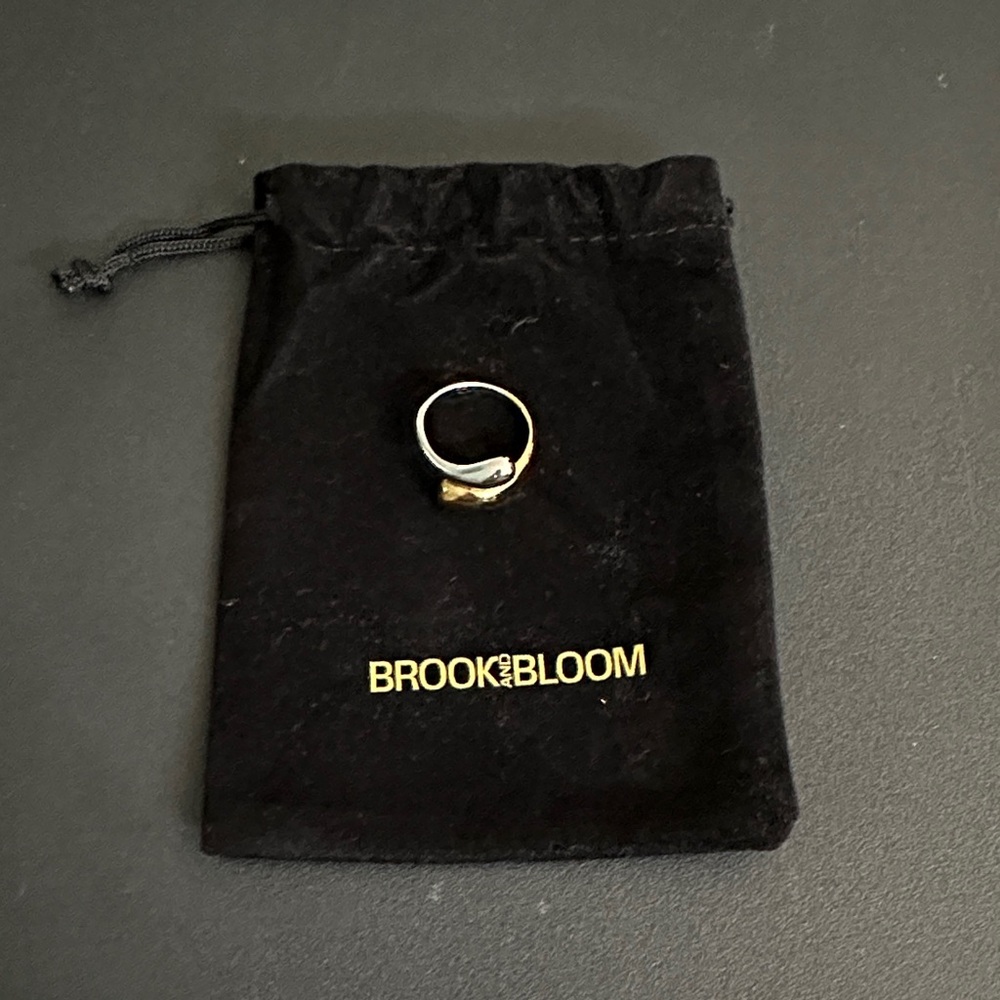 Brook and Bloom Samantha 18K Gold-Plated Adjustable Ring